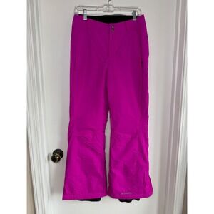 Columbia‎ Womens Magenta Pink Insulated Snow Pants Size S Regular Ski Snowboard